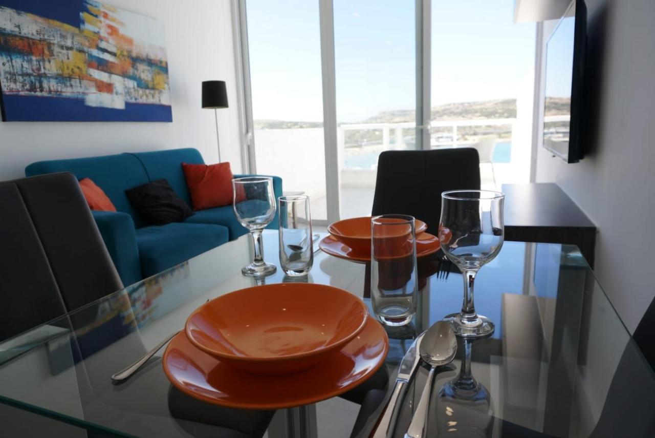 Ferienwohnung Sea View Penthouse Mellieha Bay Exterior foto