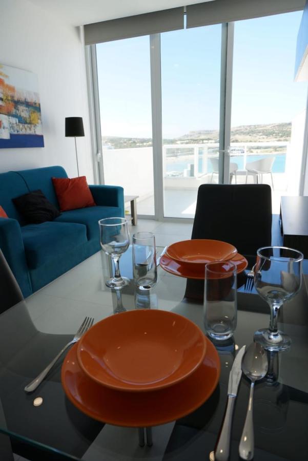 Ferienwohnung Sea View Penthouse Mellieha Bay Exterior foto
